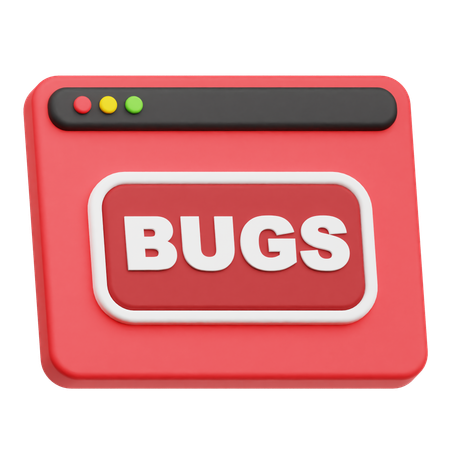 Website Bugs  3D Icon