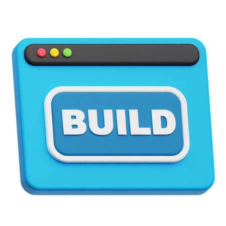 Website Build  3D Icon