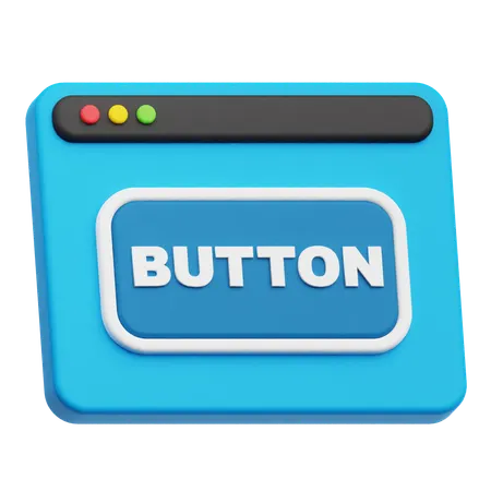 Website Button  3D Icon