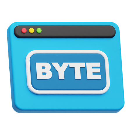 Website Byte  3D Icon