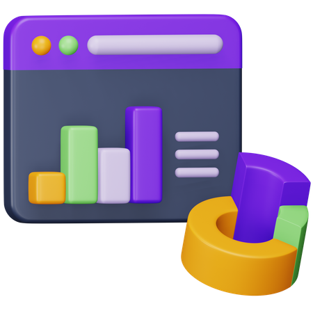 Website Chart 3D Icon