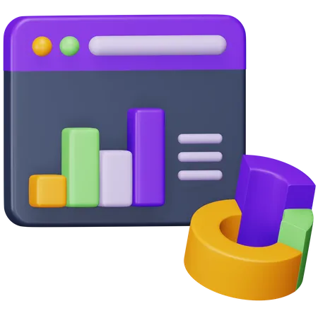 Website Chart  3D Icon