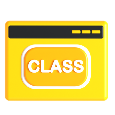 Website Class  3D Icon