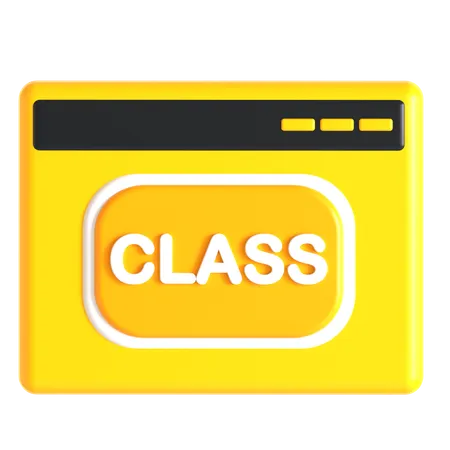 Website Class  3D Icon