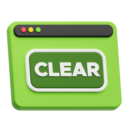 Website Clear  3D Icon