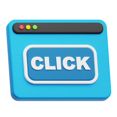 Website Click  3D Icon