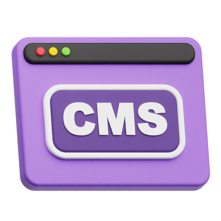Website-CMS  3D Icon