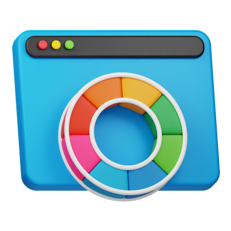 Website Colour  3D Icon