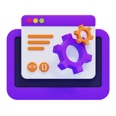 WEBSITE CONFIGURATION  3D Icon