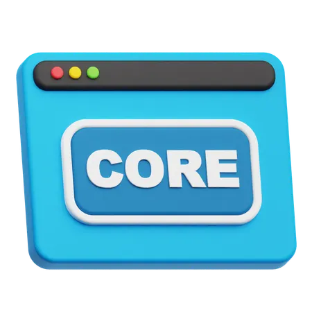 Website Core  3D Icon