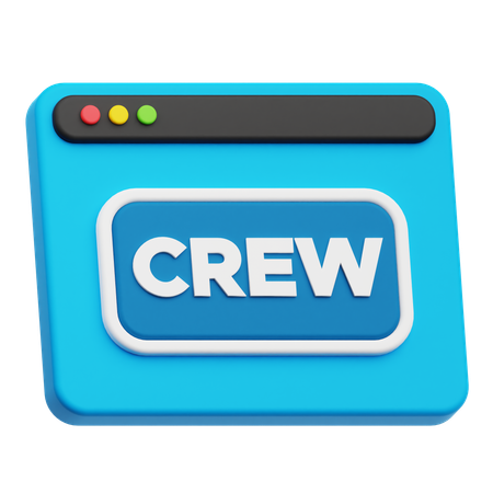 Website Crew  3D Icon