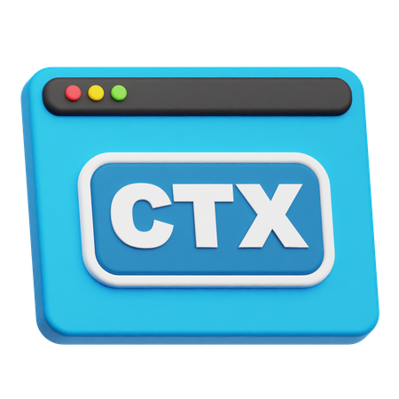 Website Ctx  3D Icon