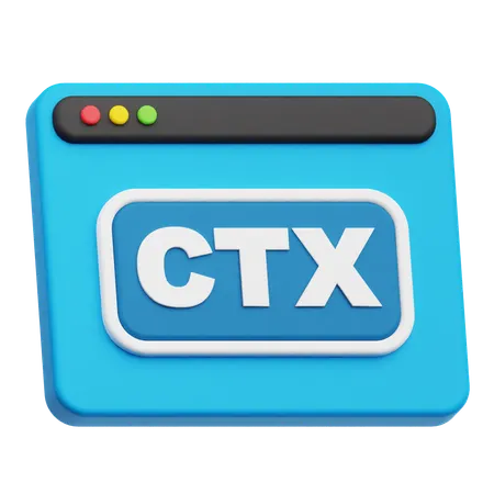 Website Ctx  3D Icon