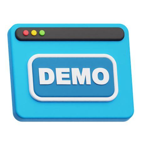 Website Demo  3D Icon
