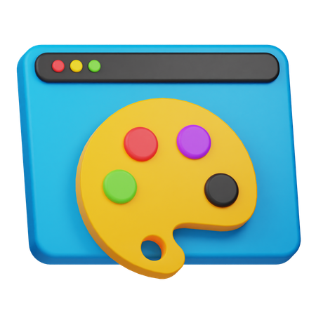 Website Design  3D Icon