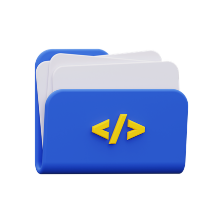 Website Developer Folder  3D Icon