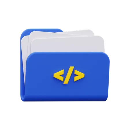 Website Developer Folder  3D Icon