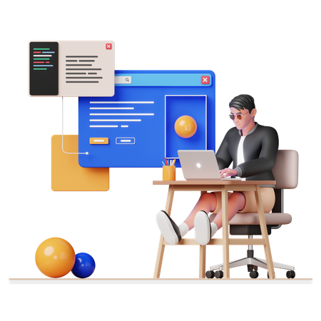 Website development  3D Icon
