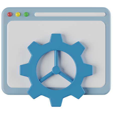 Website Development  3D Icon