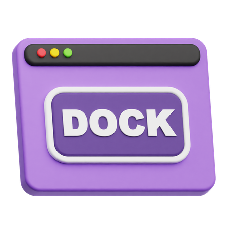 Website Dock  3D Icon