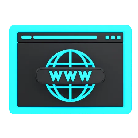 Website domain  3D Icon