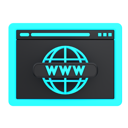 Website domain  3D Icon