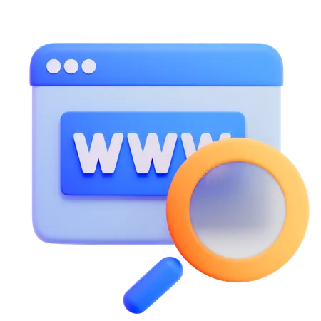 Website Domain 3D Icon