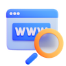 3d web domain illustration