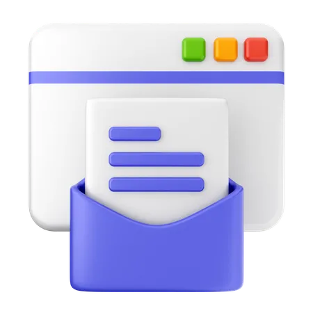 Website-E-Mail  3D Icon