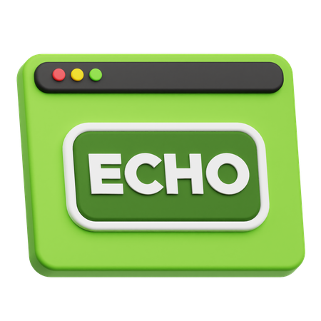 Website Echo  3D Icon