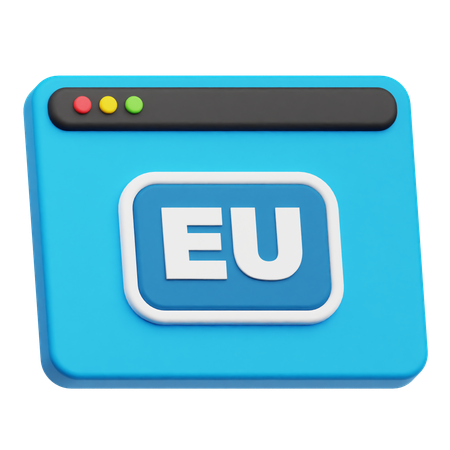 Website Eu  3D Icon