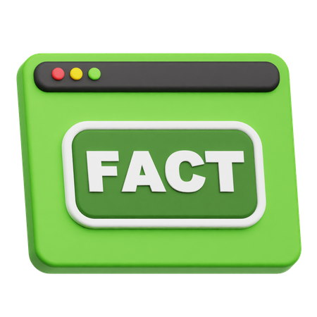 Website Fact  3D Icon