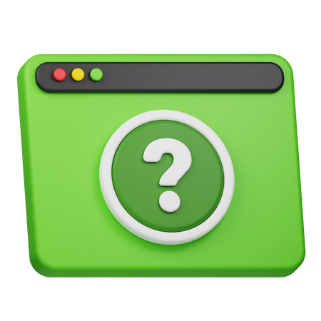 FAQ zur Website  3D Icon