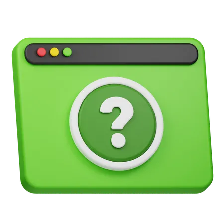 FAQ zur Website  3D Icon