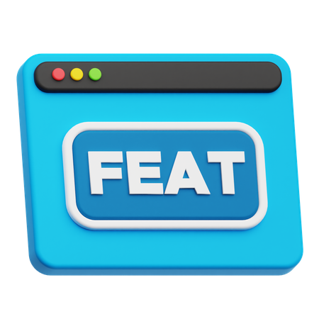 Website Feat  3D Icon