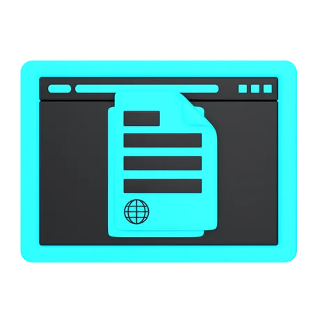 Website file  3D Icon