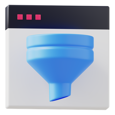 Website Filter  3D Icon