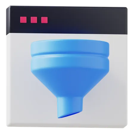 Website Filter  3D Icon