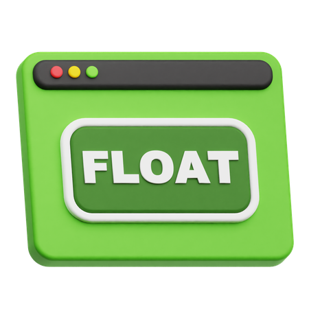 Website Float  3D Icon