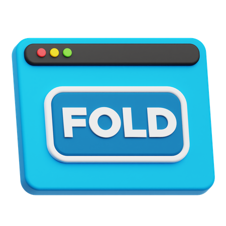 Website Fold  3D Icon