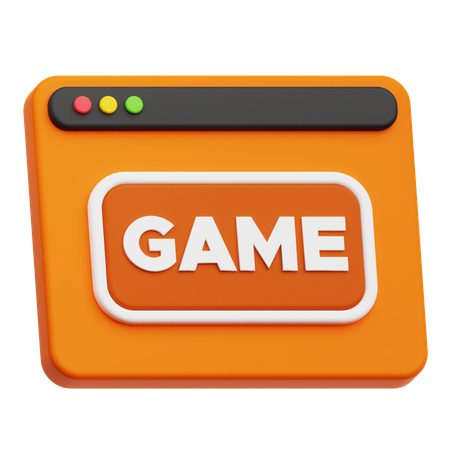Website Game  3D Icon