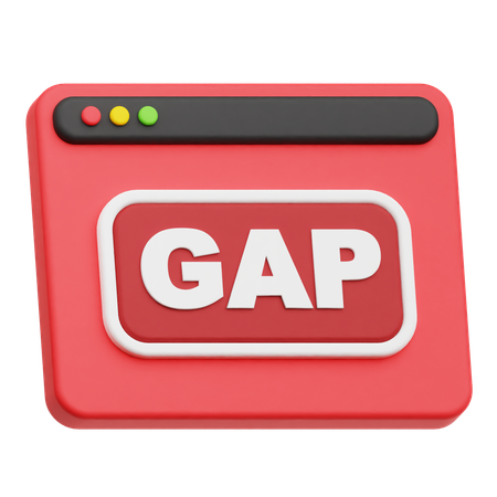 Website Gap  3D Icon