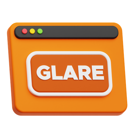 Website Glare 3D Icon