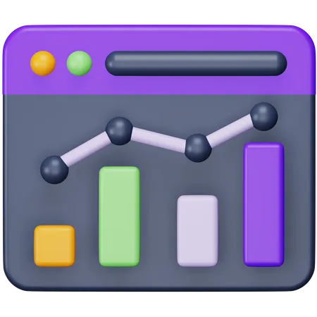 Website Graph  3D Icon