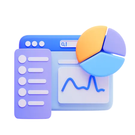 Website Graph  3D Icon