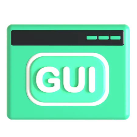 Website Gui  3D Icon