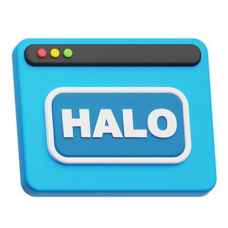 Website Halo  3D Icon