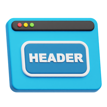 Website Header  3D Icon