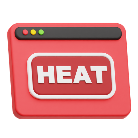 Website Heat  3D Icon