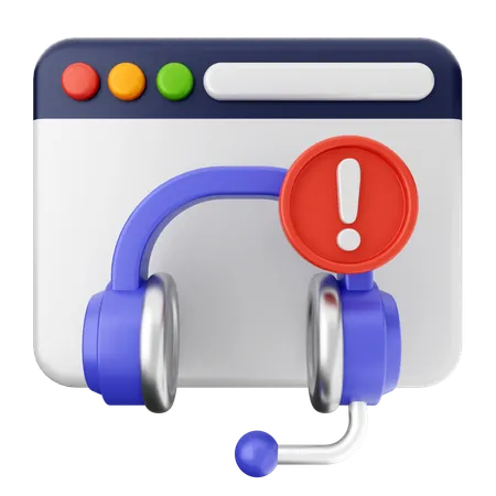 Website-Helpdesk  3D Icon